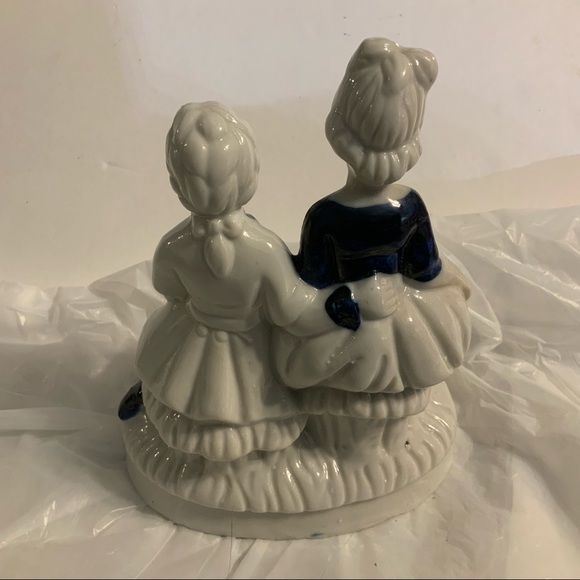 DeVille Delft Style Man & Woman Figurine vintage Taiwan - Picture 5 of 10